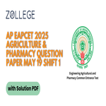 AP EAPCET 2025 Agriculture and Pharmacy Question Paper with Solution PDF May 19 Shift 1